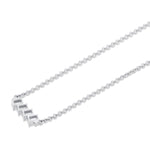 MICHAEL M Fashion Necklaces Montage Emerald Cut Diamond Bar Necklace
