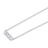 MICHAEL M Fashion Necklaces Montage Emerald Cut Diamond Bar Necklace