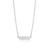 MICHAEL M Fashion Necklaces Montage Emerald Cut Diamond Bar Necklace