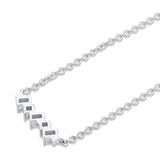 MICHAEL M Fashion Necklaces Montage Emerald & Princess Diamond Bar Necklace