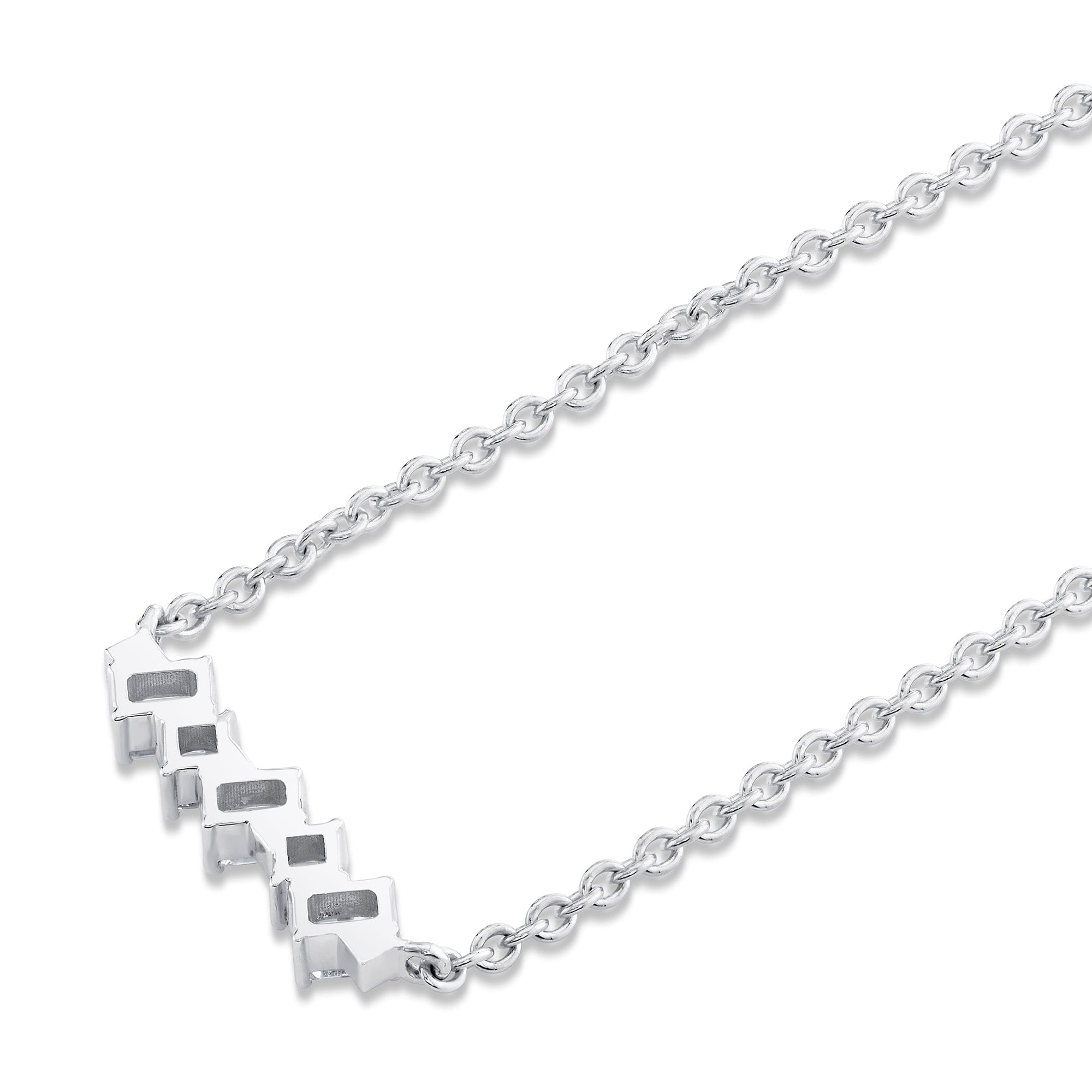 MICHAEL M Fashion Necklaces Montage Emerald & Princess Diamond Bar Necklace