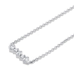 MICHAEL M Fashion Necklaces Montage Emerald & Princess Diamond Bar Necklace