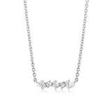 MICHAEL M Fashion Necklaces Montage Emerald & Princess Diamond Bar Necklace