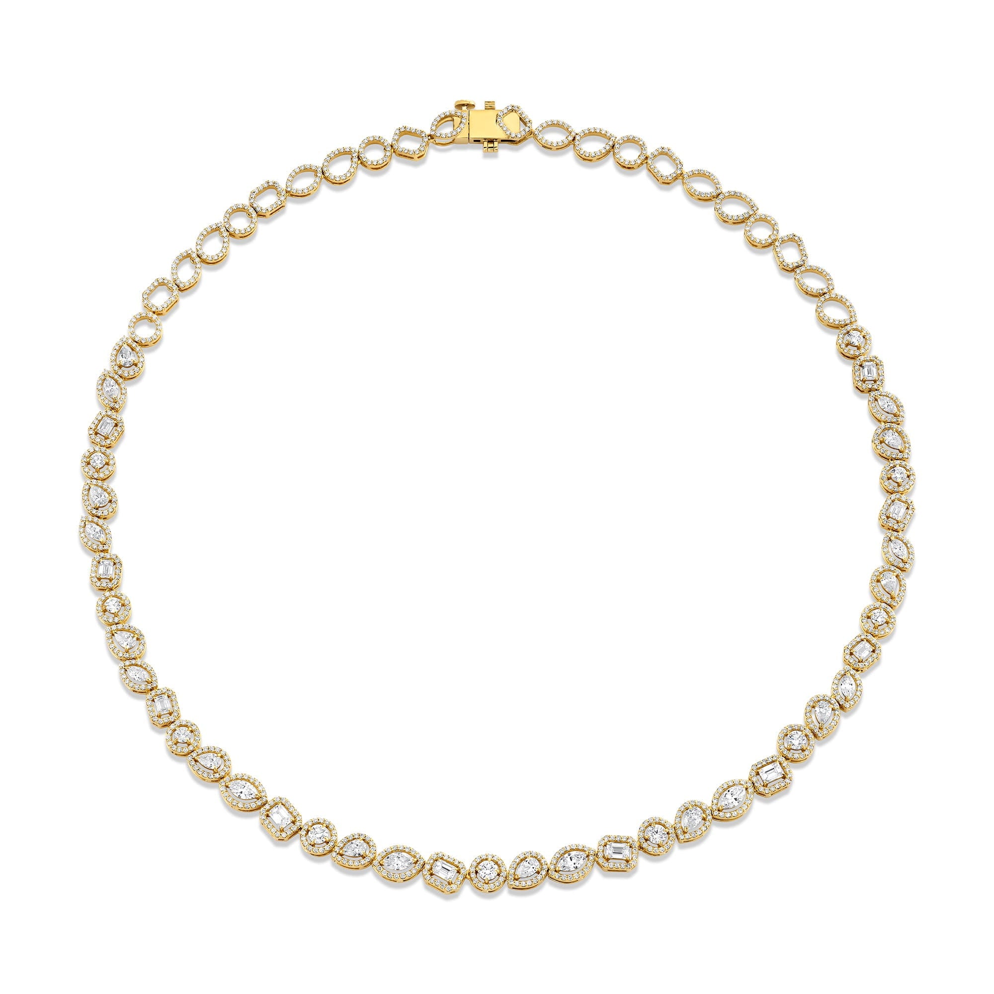 MICHAEL M Fashion Necklaces Montage Halo Riviera Necklace