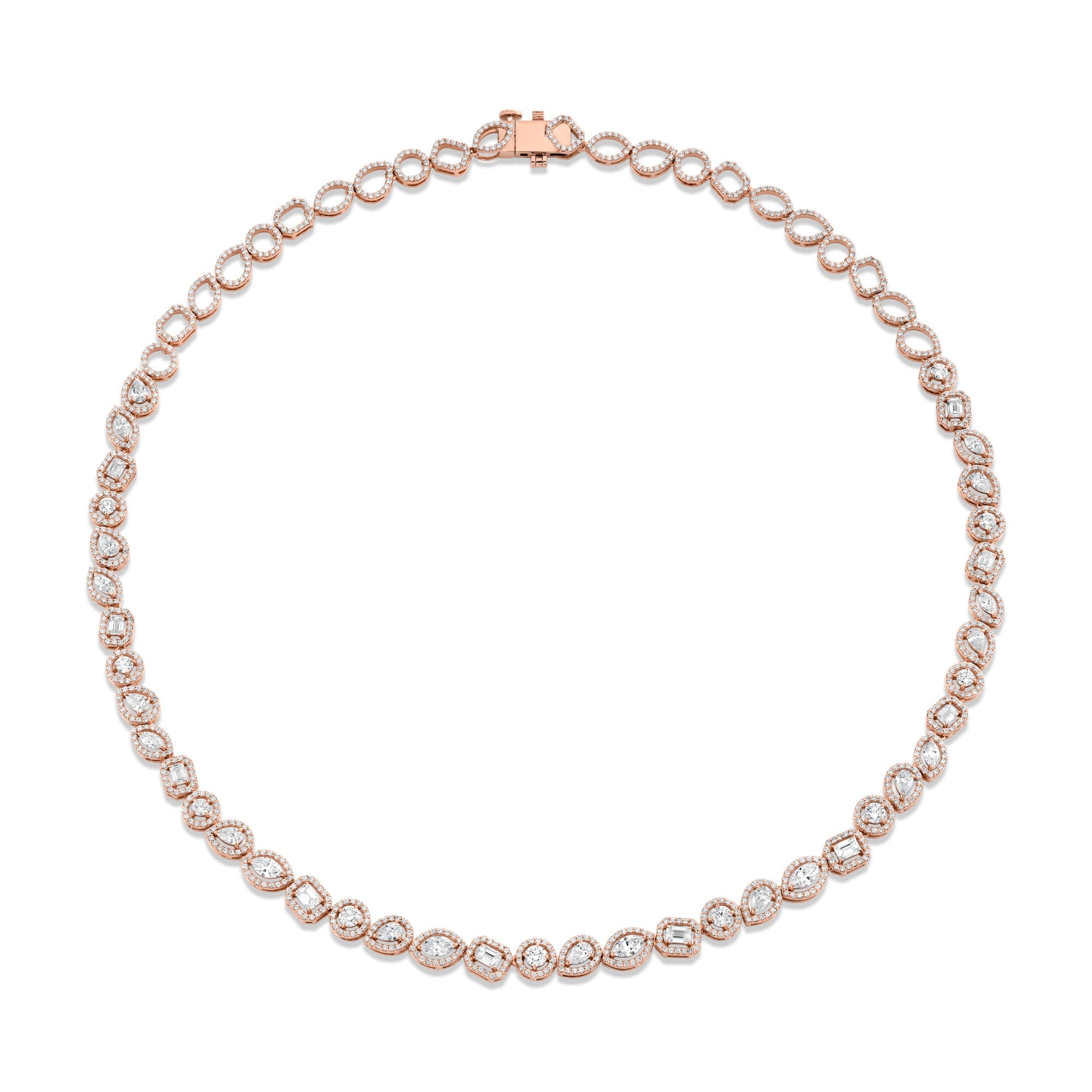 MICHAEL M Fashion Necklaces Montage Halo Riviera Necklace