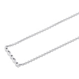 MICHAEL M Fashion Necklaces Montage Marquise and Round Cut Diamond Bar Necklace