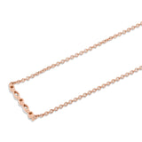 MICHAEL M Fashion Necklaces Montage Marquise and Round Cut Diamond Bar Necklace