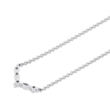 MICHAEL M Fashion Necklaces Montage Marquise and Round Cut Diamond Chevron Necklace