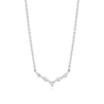 MICHAEL M Fashion Necklaces Montage Marquise and Round Cut Diamond Chevron Necklace