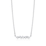 MICHAEL M Fashion Necklaces Montage Mixed Cut Diamond Bar Necklace