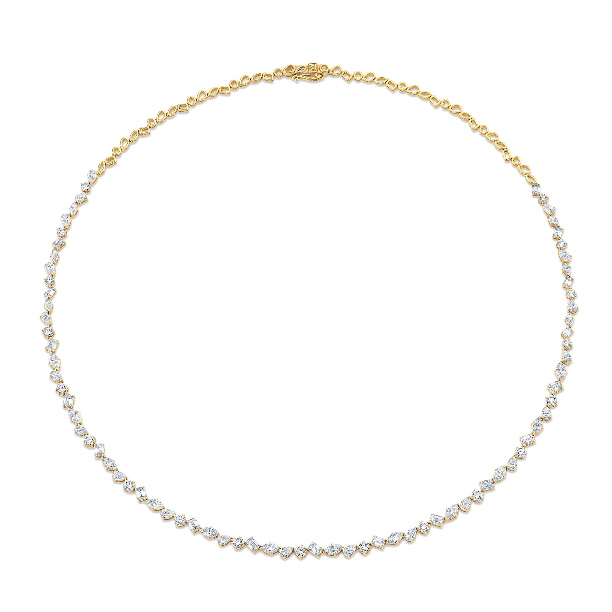 MICHAEL M Fashion Necklaces Montage Mixed-Cut Tennis Necklace