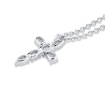 MICHAEL M Fashion Necklaces Montage Small Diamond Cross Pendant