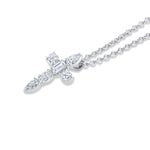 MICHAEL M Fashion Necklaces Montage Small Diamond Cross Pendant