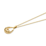 MICHAEL M Fashion Necklaces Orb Teardrop Bezel Necklace