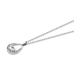 MICHAEL M Fashion Necklaces Orb Teardrop Bezel Necklace