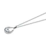 MICHAEL M Fashion Necklaces Orb Teardrop Bezel Necklace