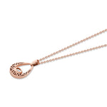 MICHAEL M Fashion Necklaces Orb Teardrop Bezel Necklace