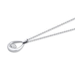 MICHAEL M Fashion Necklaces Orb Teardrop Bezel Necklace