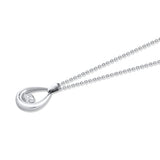 MICHAEL M Fashion Necklaces Orb Teardrop Bezel Necklace