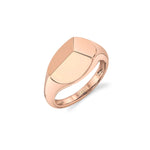 MICHAEL M Fashion Rings 14K Rose Gold / 4 Carve Signet Ring F454
