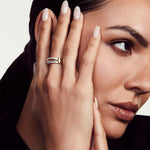 MICHAEL M Fashion Rings 14K Two-Tone Gold Pav√© Luxe Link Ring