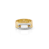 MICHAEL M Fashion Rings 14K Two-Tone Gold Two Tone Luxe Link Ring