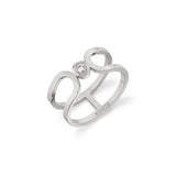 MICHAEL M Fashion Rings 14K White Gold / 4 Alignment Ring F359
