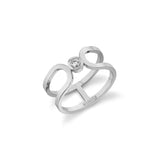 MICHAEL M Fashion Rings 14K White Gold / 4 Alignment Ring F359