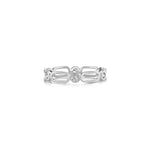 MICHAEL M Fashion Rings 14K White Gold / 4 Connection Ring F358