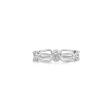 MICHAEL M Fashion Rings 14K White Gold / 4 Connection Ring F358
