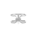 MICHAEL M Fashion Rings 14K White Gold / 4 Linked At Last Ring F357