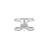 MICHAEL M Fashion Rings 14K White Gold / 4 Linked At Last Ring F357
