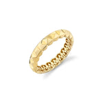 MICHAEL M Fashion Rings 14K Yellow Gold / 4 3D Tetra Band