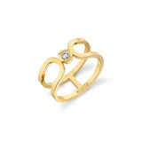 MICHAEL M Fashion Rings 14K Yellow Gold / 4 Alignment Ring F359