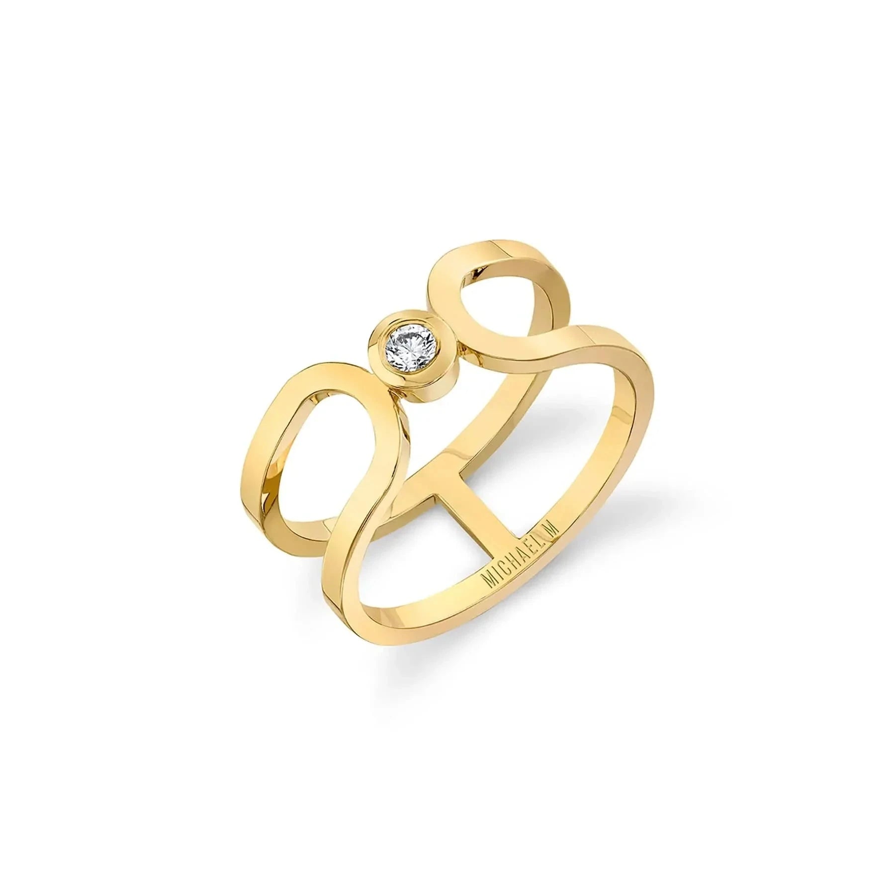 MICHAEL M Fashion Rings 14K Yellow Gold / 4 Alignment Ring F359