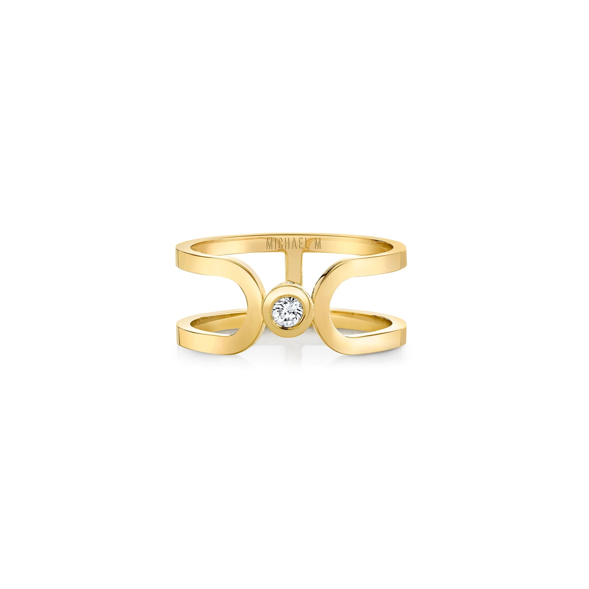 MICHAEL M Fashion Rings 14K Yellow Gold / 4 Alignment Ring F359