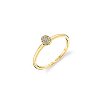 MICHAEL M Fashion Rings 14K Yellow Gold / 4 Micro Pavé Mini Oval Ring F292