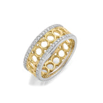 MICHAEL M Fashion Rings 14K Yellow Gold / 4 Octave Wide Band Ring B553