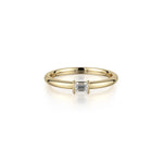 MICHAEL M Fashion Rings 14K Yellow Gold / 4 Petite Solitaire Diamond Ring B324-YG4