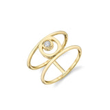 MICHAEL M Fashion Rings 14K Yellow Gold / 4 Signature Double Shank Ring F440