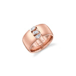 MICHAEL M Fashion Rings 18K Rose Gold / 4 Montage Cigar Band
