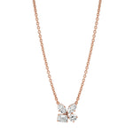MICHAEL M Fashion Rings 18K Rose Gold Montage Cluster Necklace