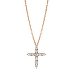 MICHAEL M Fashion Rings 18K Rose Gold Montage Cross Pendant
