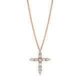 MICHAEL M Fashion Rings 18K Rose Gold Montage Cross Pendant