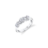 MICHAEL M Fashion Rings 18K White Gold / 4 Montage 5 Diamond Ring