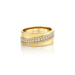 MICHAEL M Fashion Rings 18K Yellow Gold / 4 Europa Diagonal Ring
