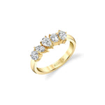 MICHAEL M Fashion Rings 18K Yellow Gold / 4 Montage 5 Diamond Ring