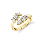 MICHAEL M Fashion Rings 18K Yellow Gold / 4 Montage Bypass Ring