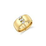 MICHAEL M Fashion Rings 18K Yellow Gold / 4 Montage Cigar Band F409