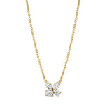 MICHAEL M Fashion Rings 18K Yellow Gold Montage Cluster Necklace